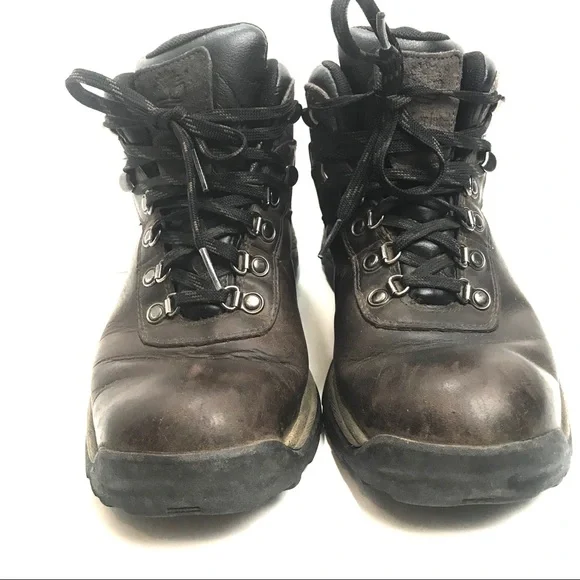 Timberland Women's Dark Brown Lace-Up Boots  -size 9 - Picture 4 of 8